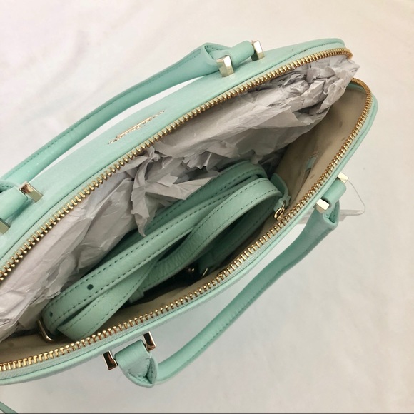 Kate Spade Mint Leather Satchel Purse - Picture 3 of 4